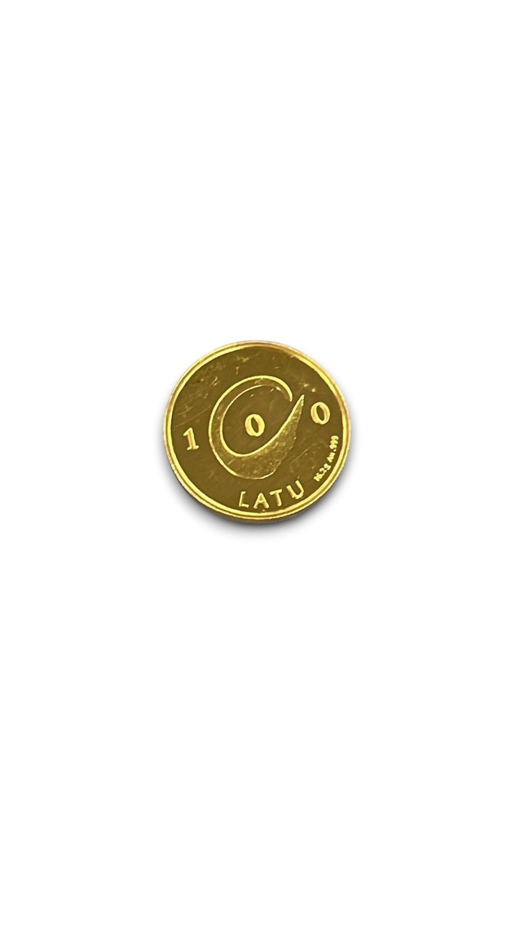 Zelts Monēta 100 Lati 1998. gads